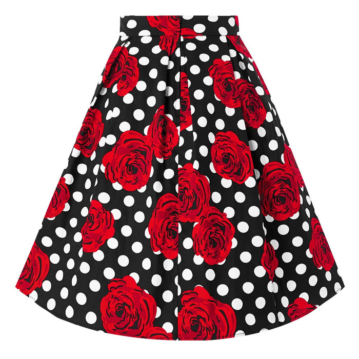 Dolly and Dotty Jupe Carolyn Dots and Roses
