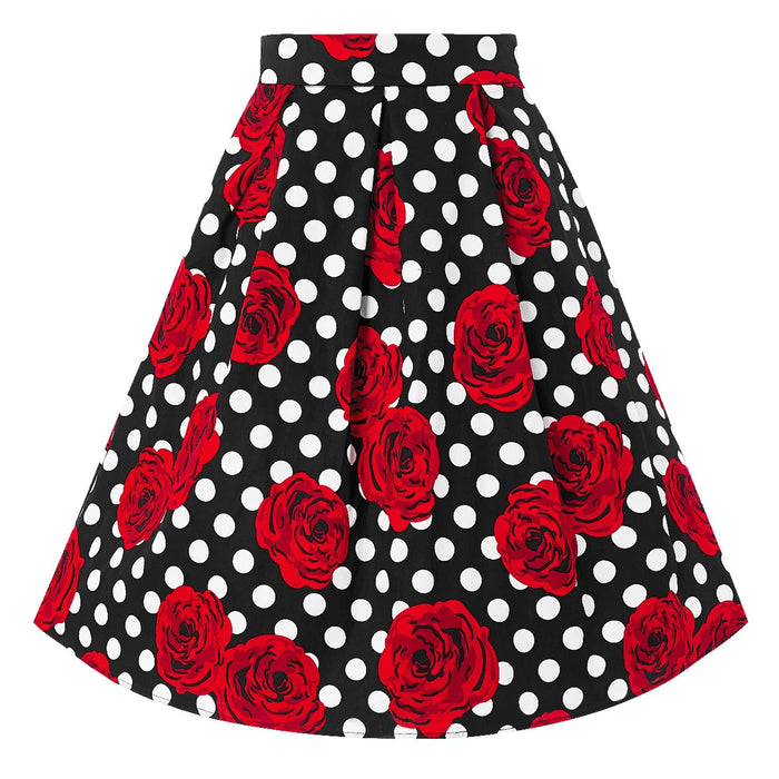 Dolly and Dotty Jupe Carolyn Dots and Roses