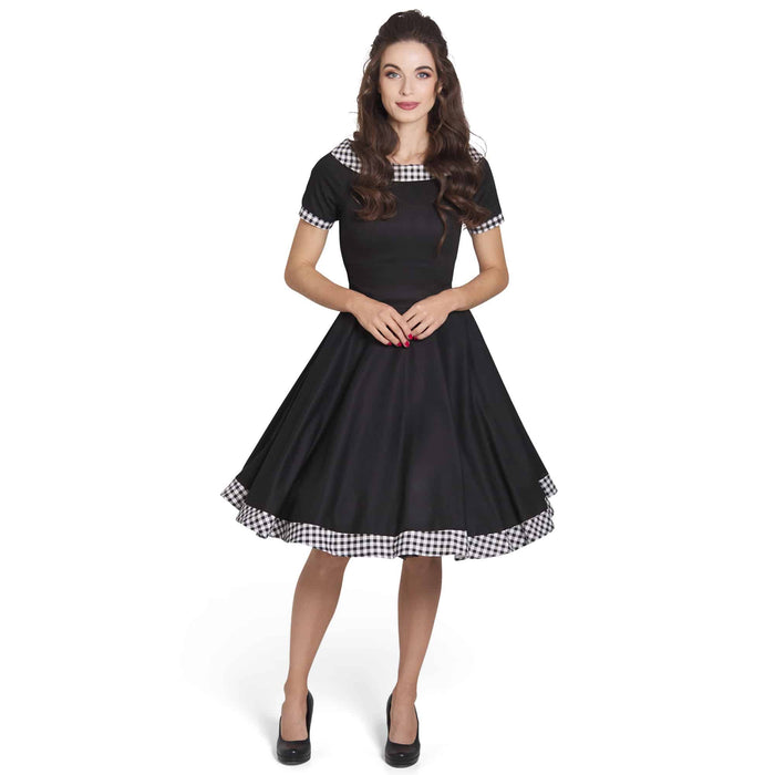 Dolly and Dotty Kleid Darlene Karo schwarzweiss