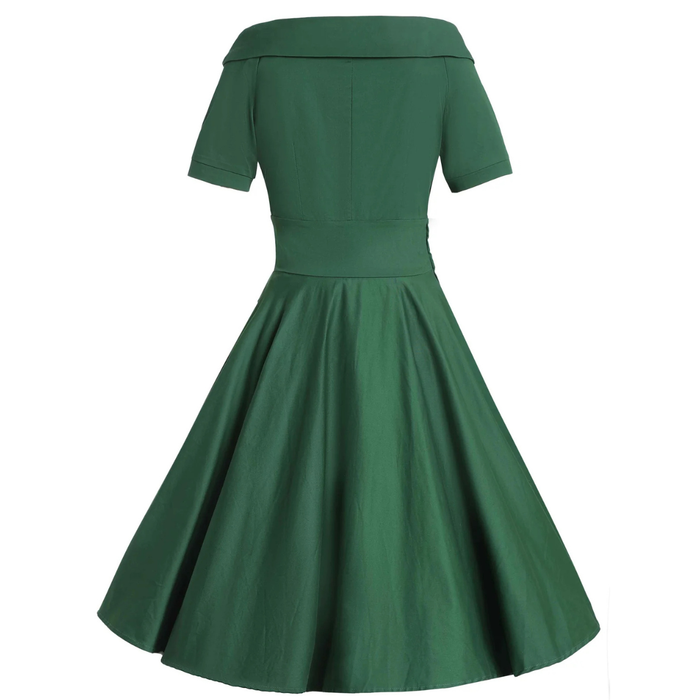 Dolly and Dotty Kleid Darlene uni grün