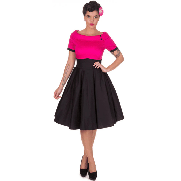 Dolly and Dotty Kleid Darlene schwarz-pink