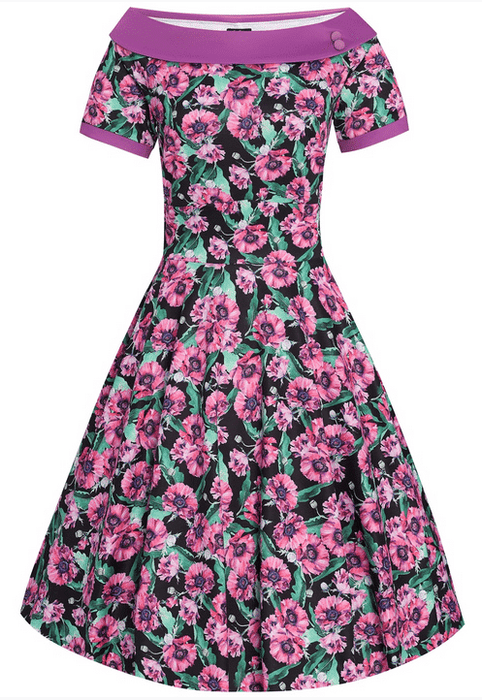 Dolly and Dotty Kleid Darlene Purple Poppy