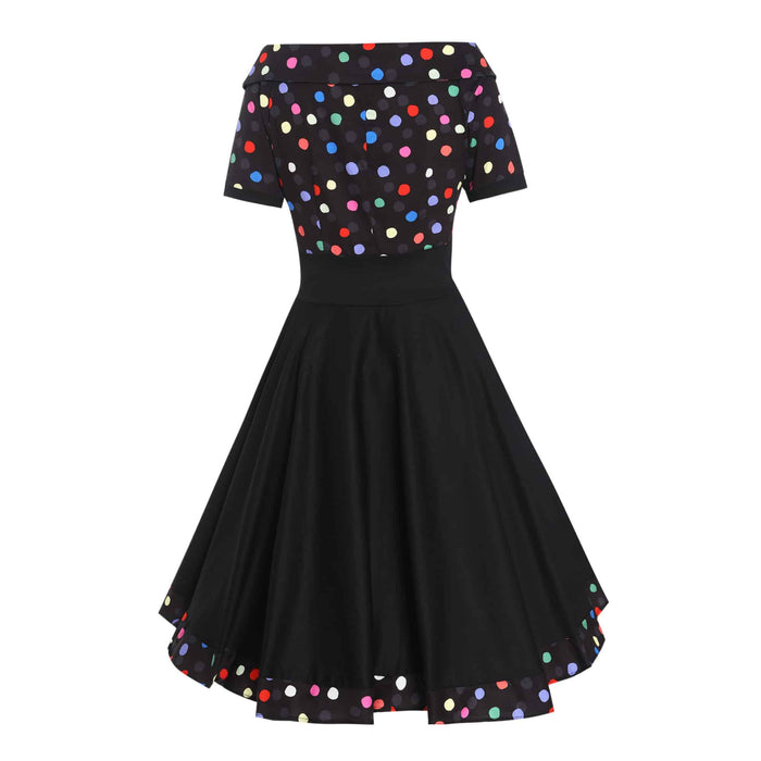 Dolly and Dotty Kleid Darlene schwarz multicolor Dots