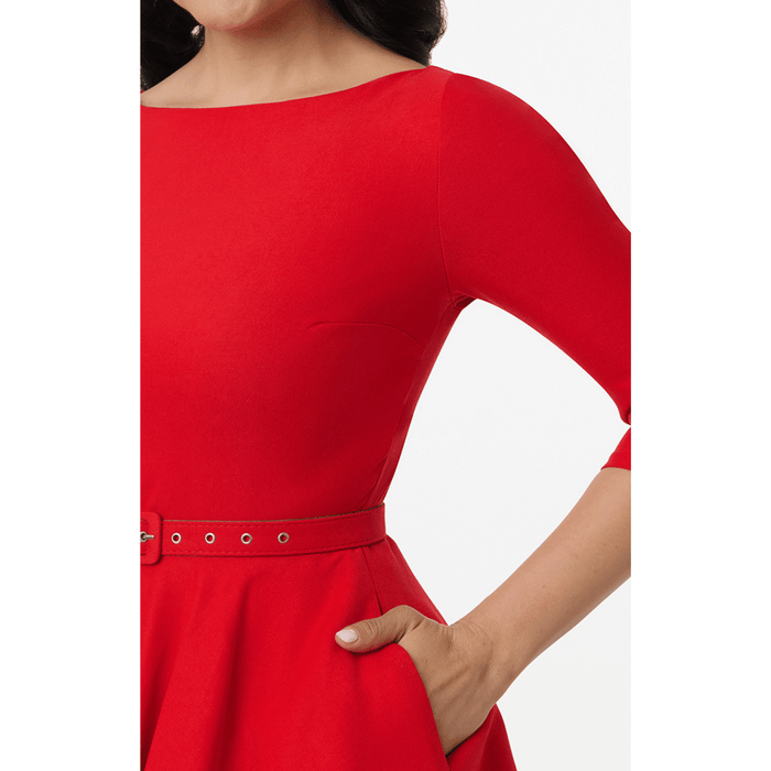 Unique Vintage Kleid Devon rot