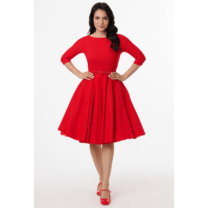 Unique Vintage Kleid Devon rot