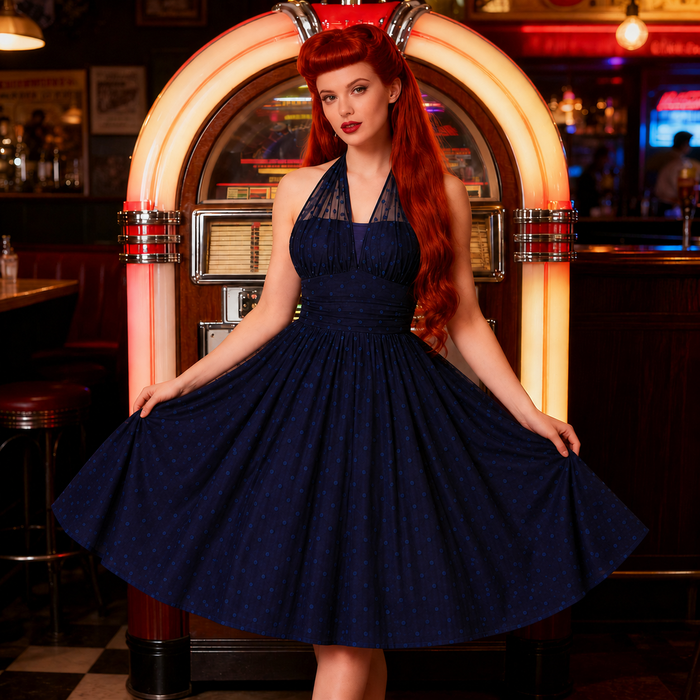 Dolly and Dotty Kleid Dorothea navy