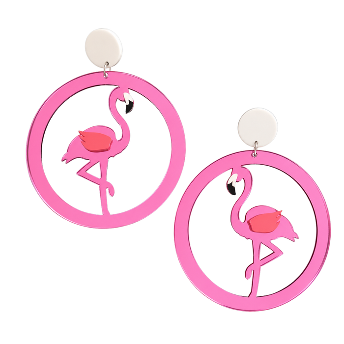 Ohrringe Flamingo
