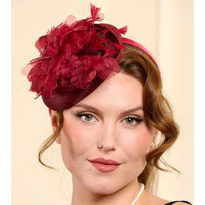 Fascinator Duchess bordeaux