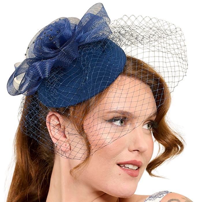 Fascinator Royal Bloom blau