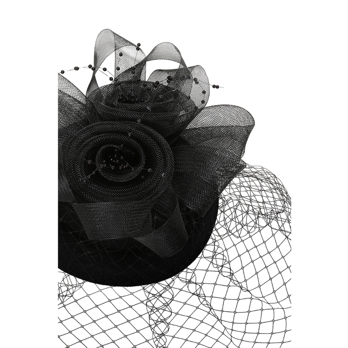 Fascinator Royal Bloom schwarz