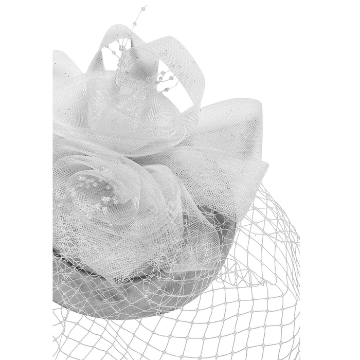 Fascinator Royal Bloom weiss