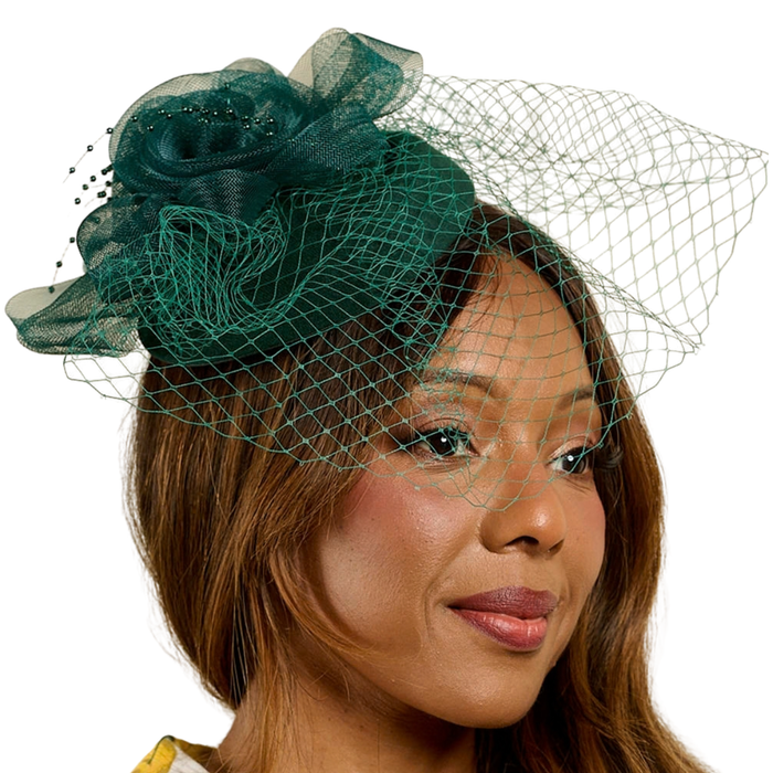 Fascinator Royal Bloom grün