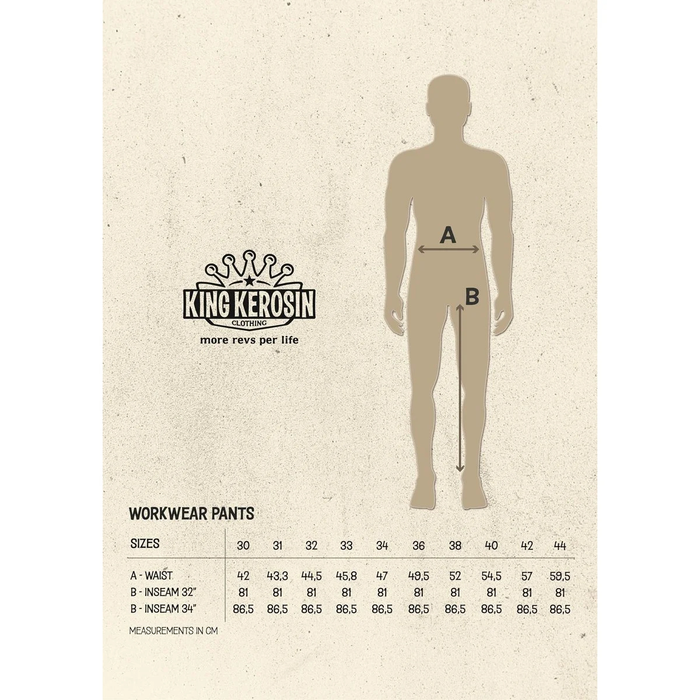 King Kerosin Workwear-Hose anthrazit