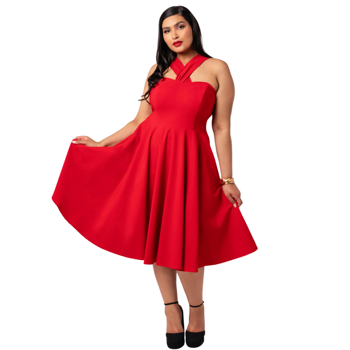 Hell Bunny Kleid Gina rot