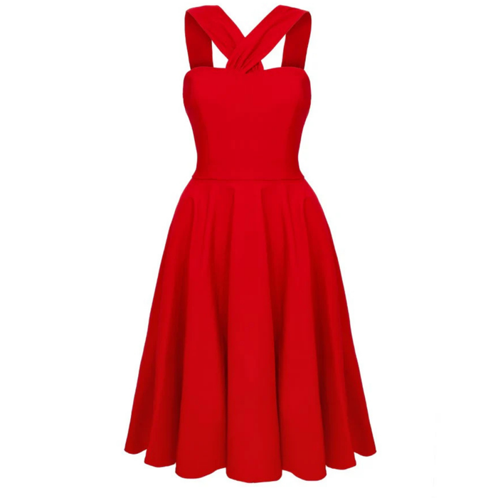 Hell Bunny Kleid Gina rot