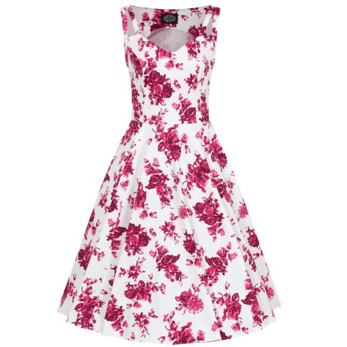 Hearts & Roses Kleid Rosalie white pink
