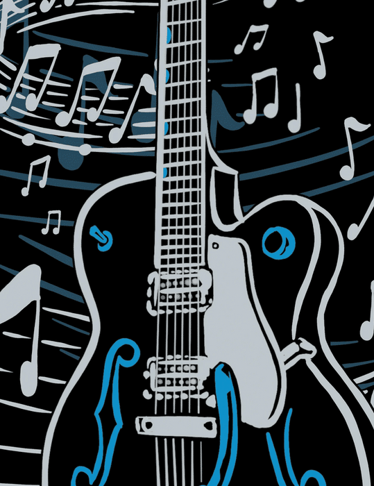 Steady Clothing Hemd Guitar Panel
