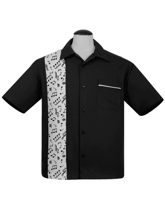Steady Clothing Hemd Music Note Panel