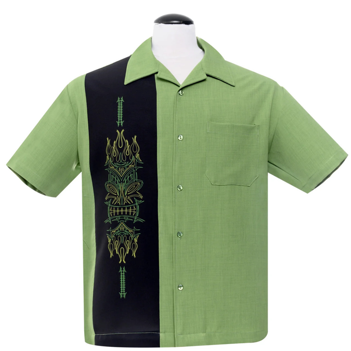 Steady Clothing Hemd Tikipanel grün