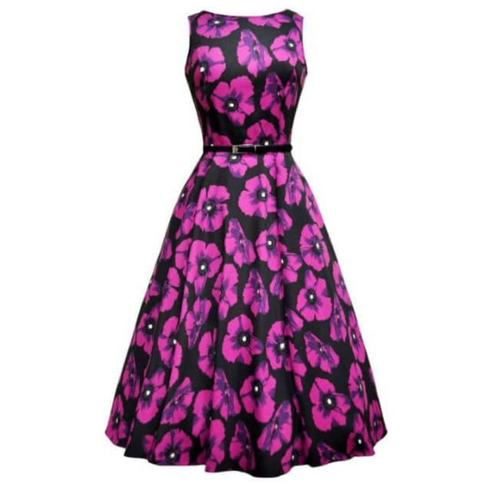 Lady Vintage Kleid Hepburn Violetta