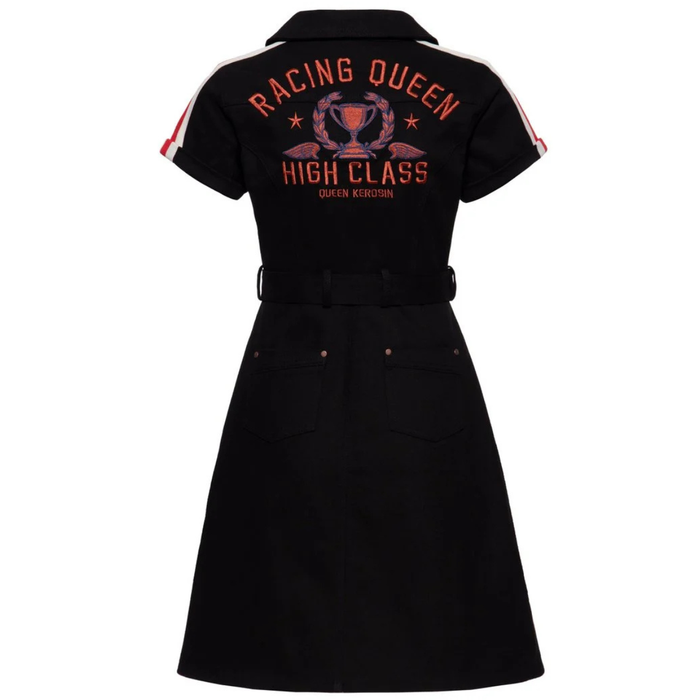 Queen Kerosin Kleid Racing Queen schwarz