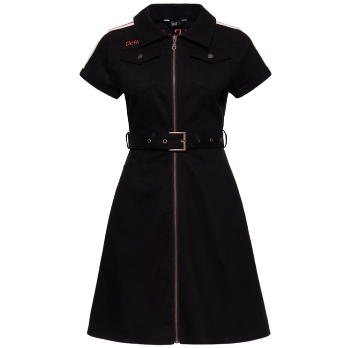 Queen Kerosin Kleid Racing Queen schwarz