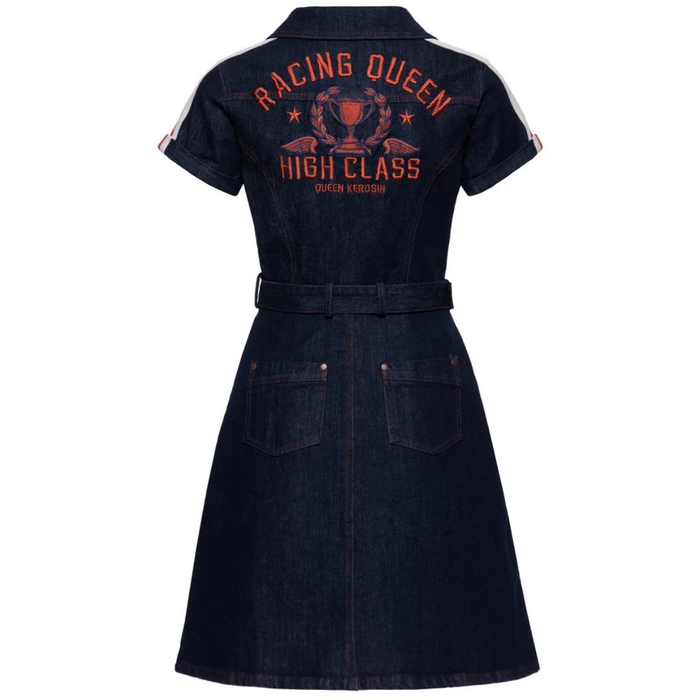 Queen Kerosin Kleid Racing Queen blau