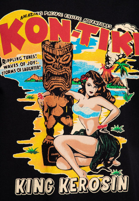 King Kerosin T-Shirt Kon-Tiki schwarz