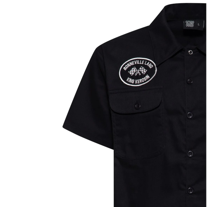 King Kerosin Hemd Bonneville Land schwarz