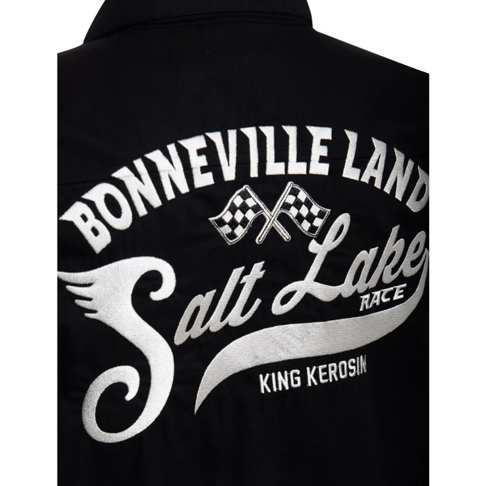 King Kerosin Hemd Bonneville Land schwarz