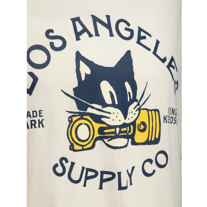 King Kerosin T-Shirt Los Angeles Supply crèmeweiss