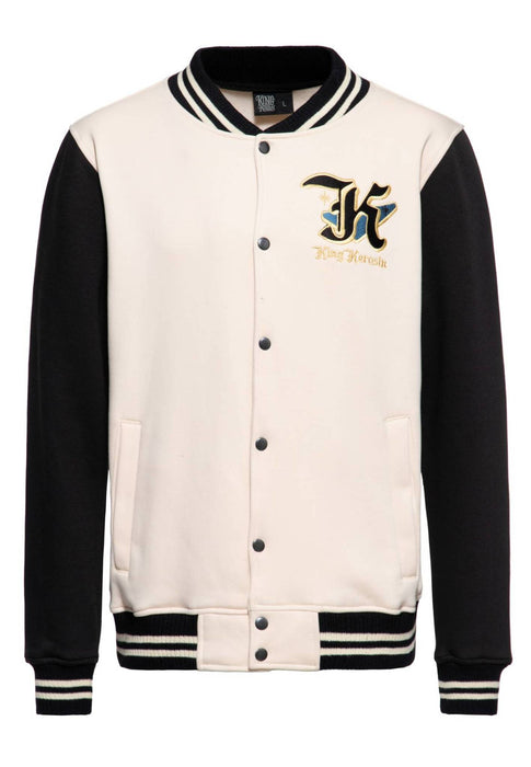 King Kerosin Collegejacke Detroit Greaser ecru