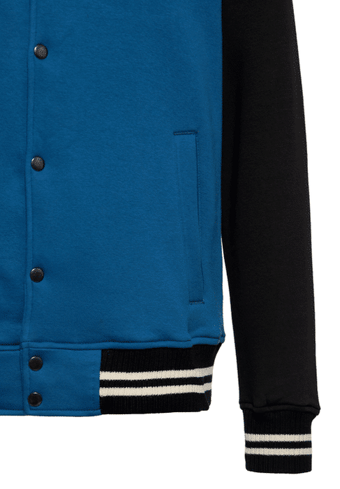 King Kerosin Collegejacke Plain blau