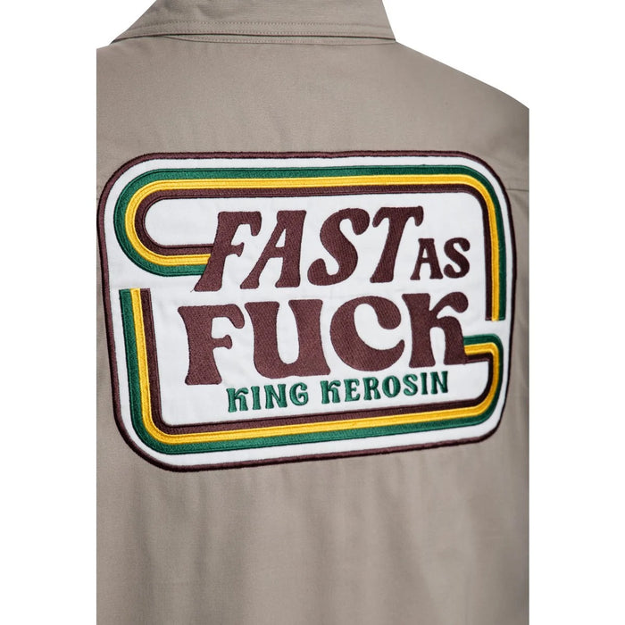 King Kerosin Hemd Fast As Fuck Khaki