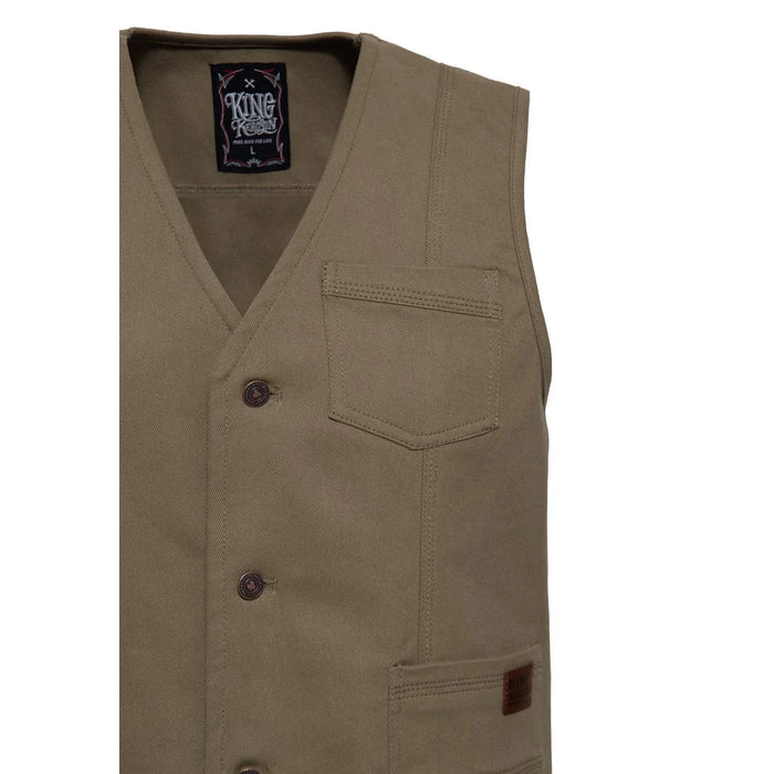 King Kerosin Jeansweste James khaki