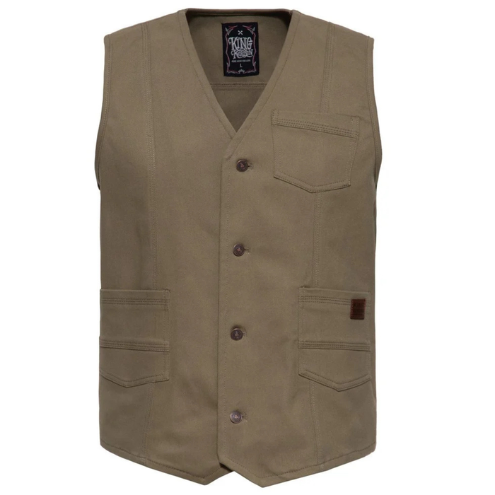 King Kerosin Jeansweste James khaki