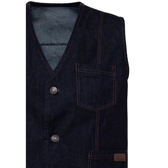 King Kerosin Jeansweste James blau