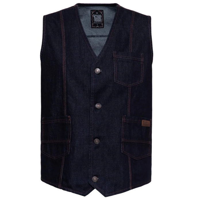 King Kerosin Jeansweste James blau