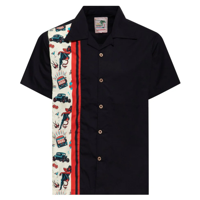 King Kerosin Panelhemd Rockabilly Devil