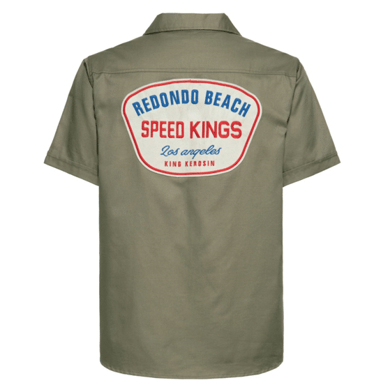 King Kerosin Hemd Redondo Beach oliv