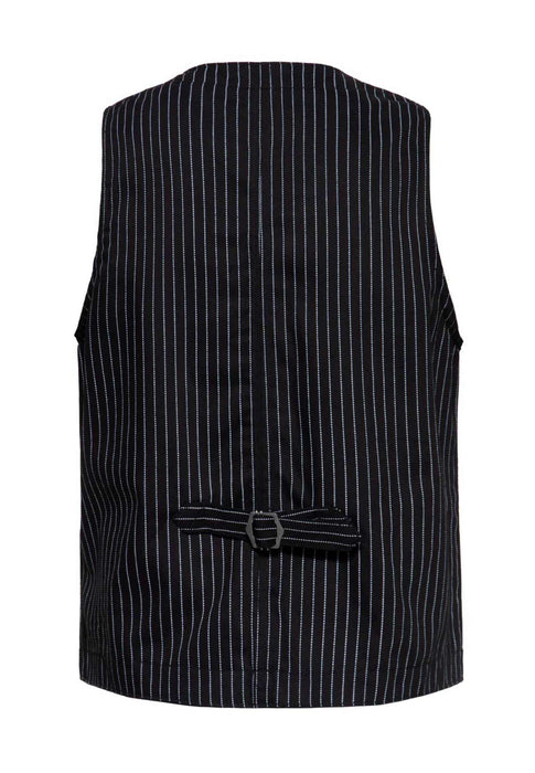 King Kerosin Weste Pinstripe schwarz