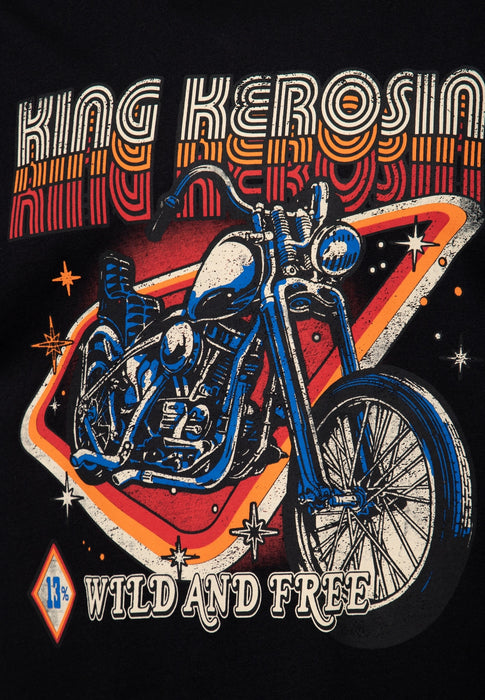 King Kerosin T-Shirt Wild and Free schwarz