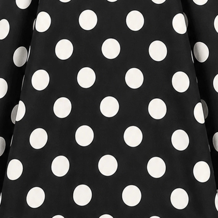 Lady Vintage Kleid Hepburn Back White Dots