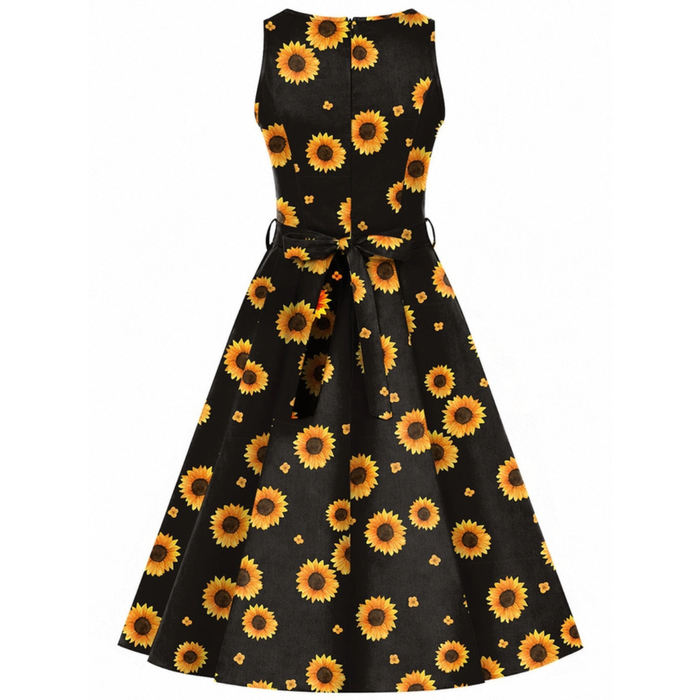 Lady Vintage Kleid Hepburn Sunflowers