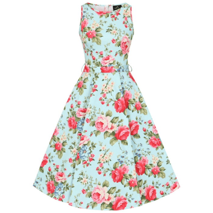 Lady Vintage Kleid Hepburn Vintage Flowers
