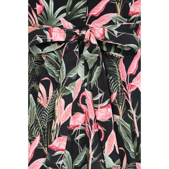 Lady Vintage Kleid Tea Flamingo Palm