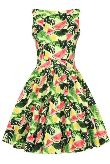 Lady Vintage Kleid Tea Fruit Cocktail