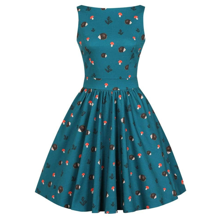 Lady Vintage Kleid Tea Hedgehog