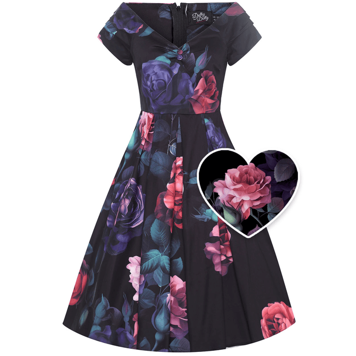 Dolly and Dotty Kleid Lily schwarz Peony