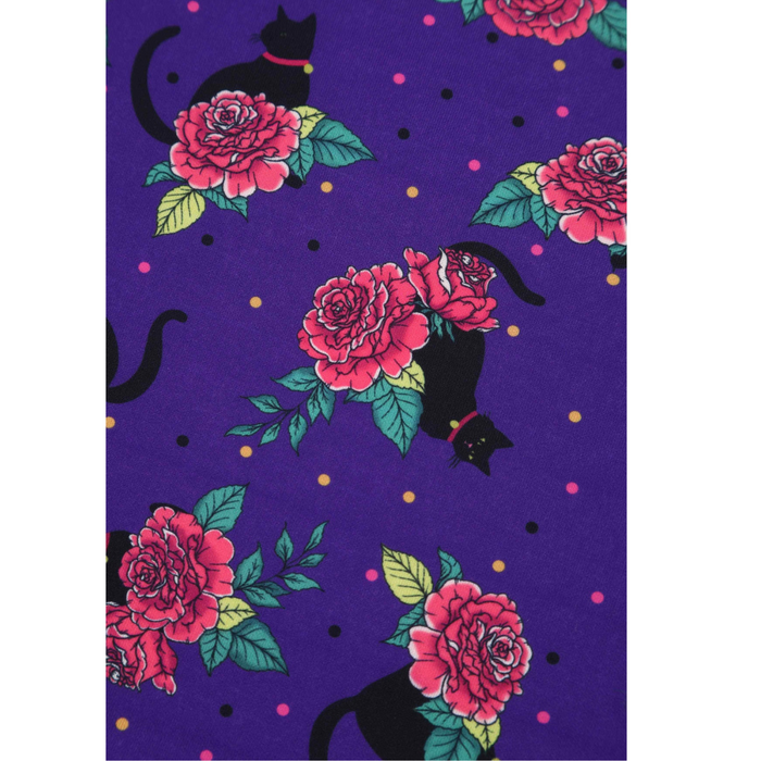 Dolly and Dotty Kleid Lily violett Cats & Roses